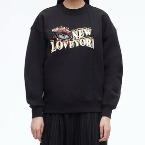 3.1 Phillip Lim Eye Love NY Oversized Sweatshirt NWT size S